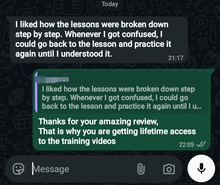 Student testimonial 2
